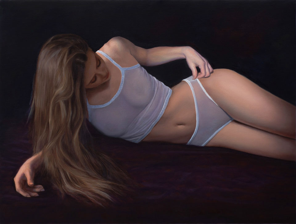 Aveta Study, 2013, oil on linen, 12 x 16 in-1